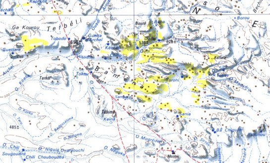 ennedi tchad carte